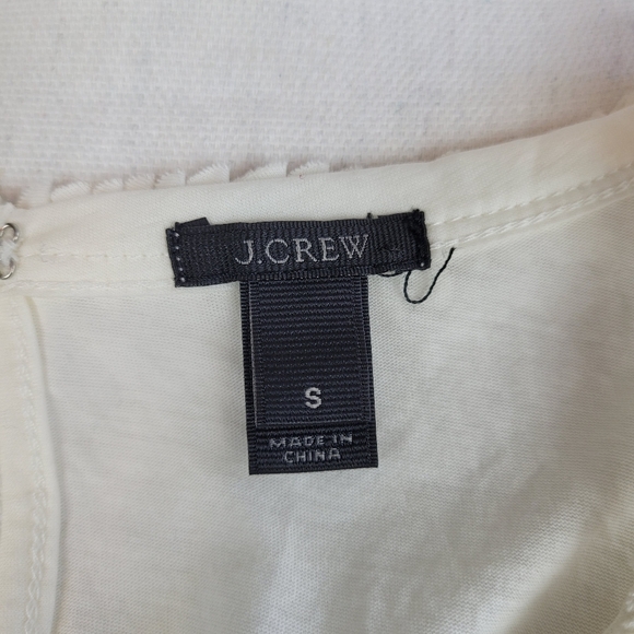 J. Crew Petal Tank Ivory Top - Picture 8 of 11